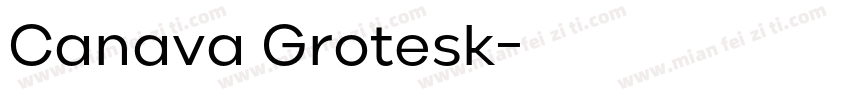 Canava Grotesk字体转换